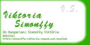viktoria simonffy business card